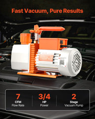 VEVOR motor and cooling fan detail emphasizing stable long runs