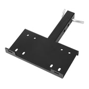 VEVOR winch mount front view showing receiver compatibility and sturdy construction benefit
