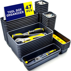Vexercisehoop front packaging showing full 47-piece tray set and contents