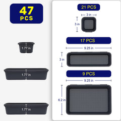 Vexercisehoop close-up of a large tray highlighting sturdy plastic and organization