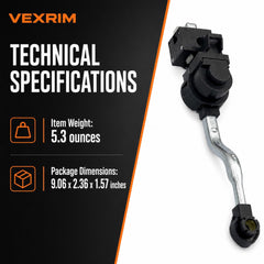 VEXRIM solenoid scale comparison with ruler illustrating correct size for direct OEM replacement