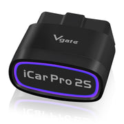 Vgate iCar Pro 2S front view showing compact adapter and benefit of easy installation