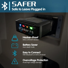 Vgate vLinker FS gold-plated OBD pins close-up for stable conductivity benefit