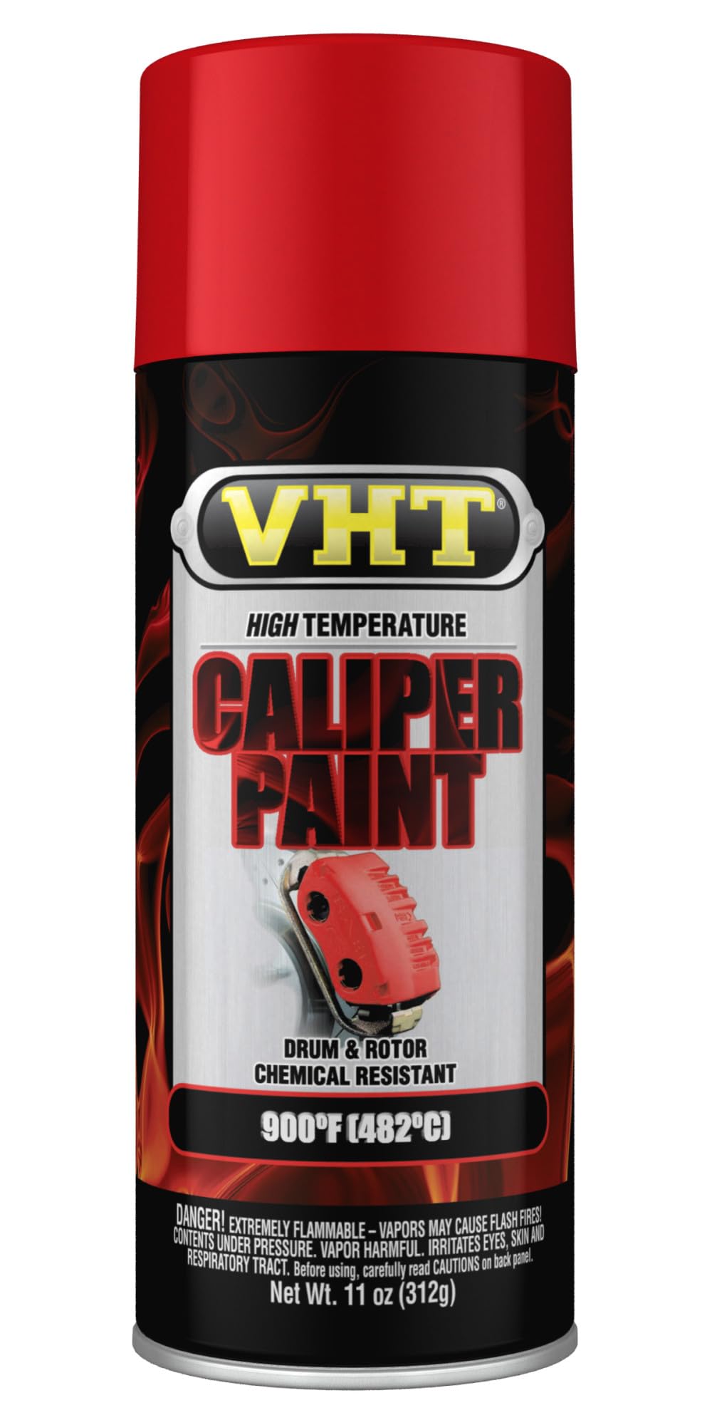 VHT gloss red can front view showing label and color benefit