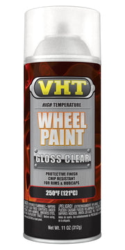 VHT gloss clear aerosol can front view showing label and gloss benefit