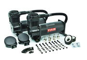 VIAIR 444C front profile showing dual compressors and quick mounting benefit