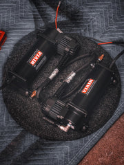 VIAIR 444C installed under a vehicle hood demonstrating reliable on-vehicle performance