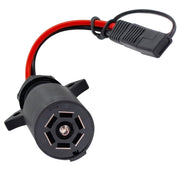 VIAIR front 7-way plug shown at hitch providing reliable rear power