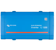 Victron Energy front panel showing outlets and controls, clear power access benefit