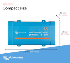 Victron Energy Phoenix VE.Direct port close-up for remote monitoring and control