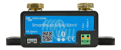 Victron Energy SmartShunt front view showing compact design and easy monitoring