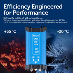Victron Energy close-up of heat sink for improved cooling performance
