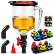 Vieliian main funnel front view showing durable polycarbonate and easy pour