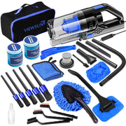 Viewsun front of kit opened showing all tools for fast cleaning