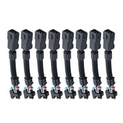VIKKSAER front view of 8-piece injector pigtail kit showing complete set and packaging, simplifies swaps