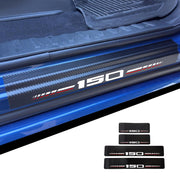Vinylicity front door sill protector on Ford F-150 showing clean protection benefit