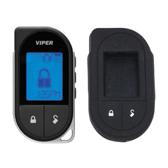 Viper 7756V front view showing black remote and clear LCD for easy identification