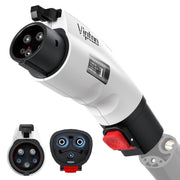 VIPTOO adapter front view showing connectors and clear labeling for safe use