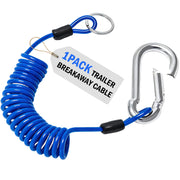 VIVBOO blue breakaway cable front view shows compact pack and visibility benefit