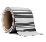 VViViD front view of chrome vinyl roll showing reflective finish and compact packaging