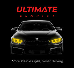 VViViD on headlight front view showing improved style and visibility
