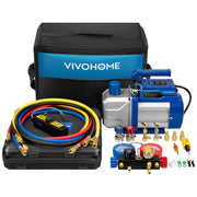 VIVOHOME front view of pump and manifold kit showing complete accessories and benefit