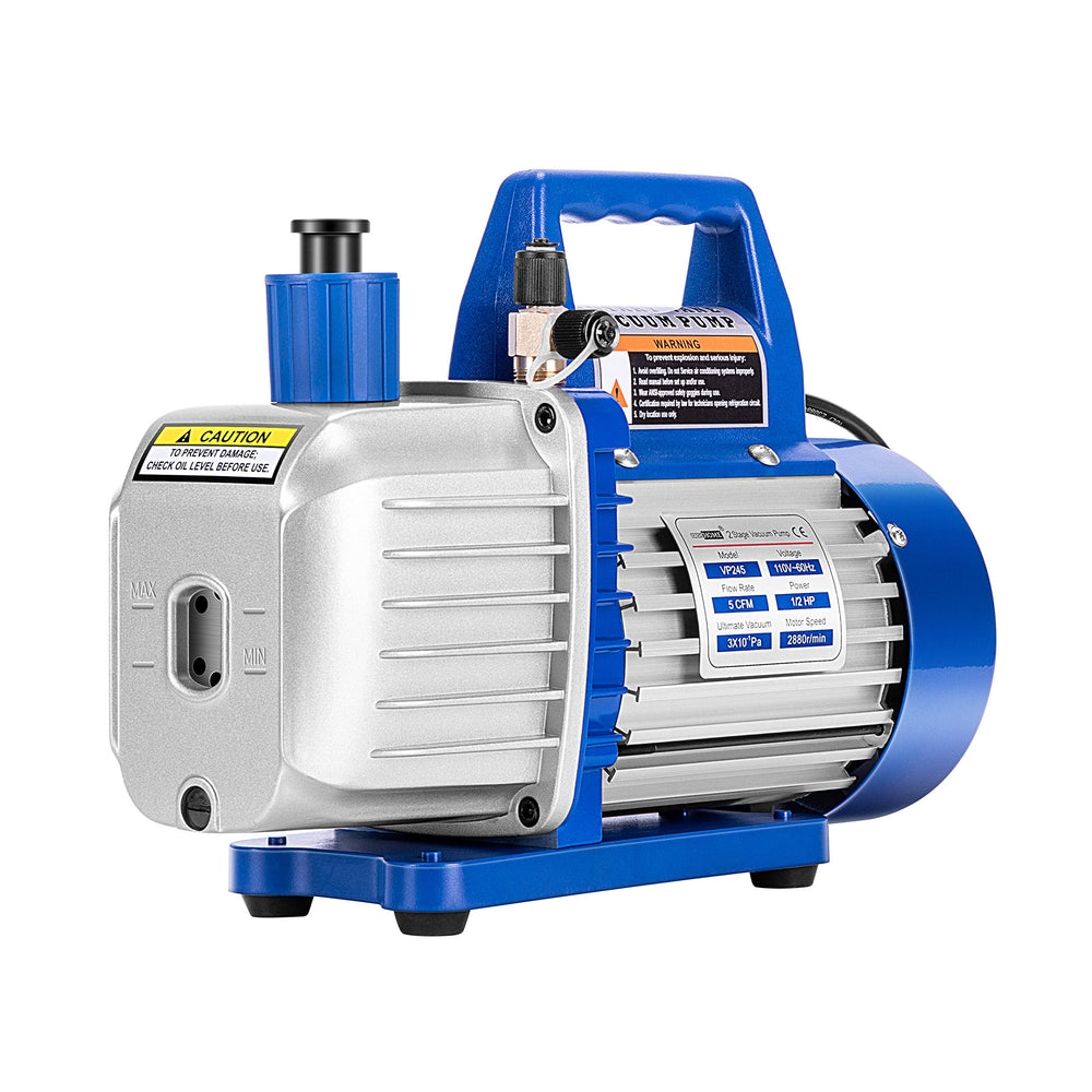 VIVOHOME front view of vacuum pump showing controls and portability benefit