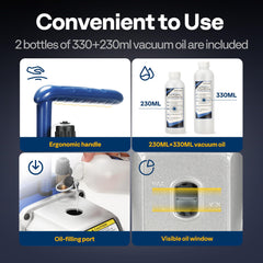 VIVOHOME inlet fittings and connectors displayed for versatile refrigerant hookups