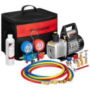 VIVOHOME pump front view showing compact durable housing and easy portability