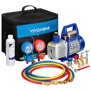 VIVOHOME vacuum pump front view showing compact design and handle for portability