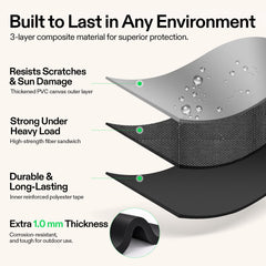 VIVOSUN folded bladder in trunk illustrating space-saving benefit
