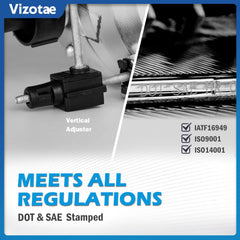 Vizotae side view showing mounting points and perfect alignment