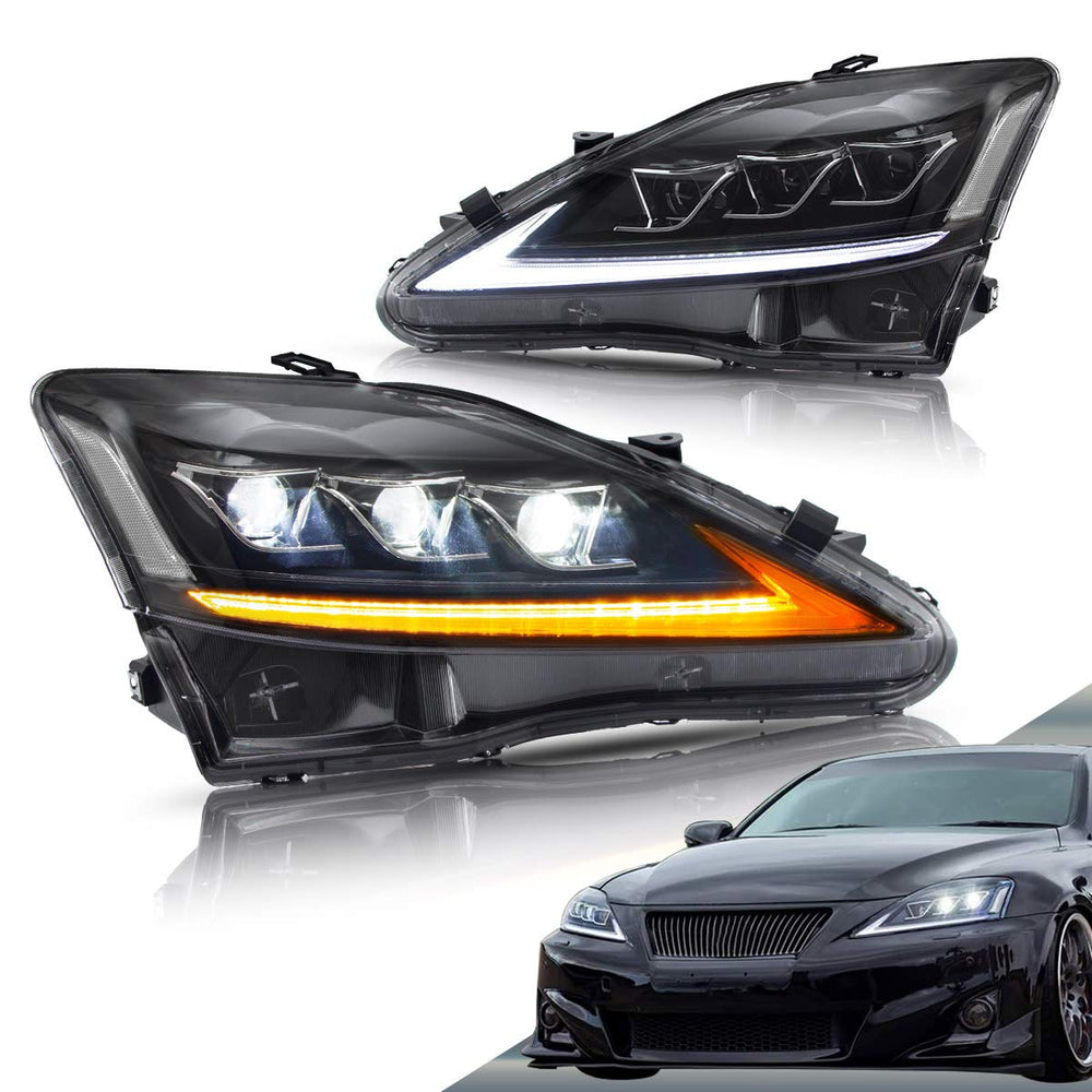 VLAND front assembly on Lexus showing clean OEM fit and improved styling
