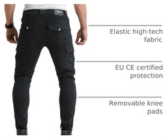 VNFOX thigh pocket and YKK zipper detail for secure storage