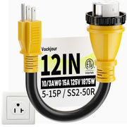 Vockjour front view of yellow adapter showing compact design and visibility benefit