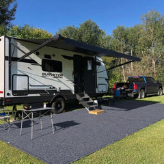 Vocray front view of 9x12FT mat showing clean campsite surface and comfort