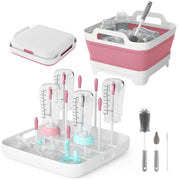 Volnamal front view pink basin showing compact design and portability benefit
