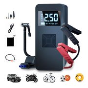VOLSIVE front view showing compact compressor and readable digital gauge for quick inflation