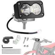 VoltRide front view assembled showing full headlight and lens for bright lighting
