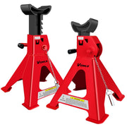 VONLX front view of two jack stands showing heavy‑duty build and stable base