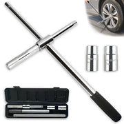 VONLX front view extended 4-way wrench showing cross shape and length for leverage