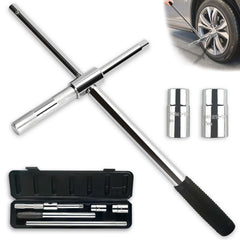 VONLX front view extended 4-way wrench showing cross shape and length for leverage