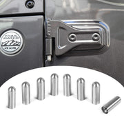 Voodonala front view of 8-piece hinge guide kit showing components and benefit of protection
