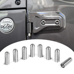 Voodonala front view of 8-piece hinge guide kit showing components and benefit of protection