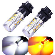 Vouke 3157 front view showing bulb pair and benefits of brighter visibility