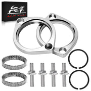 VPZMT front packaging showing full exhaust flange kit and organized contents for quick install