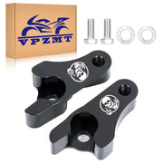 VPZMT front view lowering blocks showing bolt pattern and fit benefit