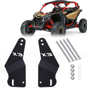 VPZMT front view of brackets mounted on Maverick X3 showing neat fit and secure hold