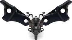 VPZMT mounted on Harley Touring demonstrating lowered stance benefit
