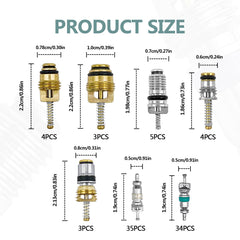 Vrasly brass and aluminum valve core detail highlighting corrosion resistance